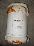 Red Shed Sherpa Throw Chickens Natural. Fixed Price $25.99.