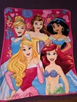 Disney Princess Throw Soft Blanket 40"X50" Cinderella Belle Jasmine Aurora. Fixed Price $22.88.