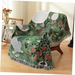 Hopstar Woven Tapestry Blanket With Tassels Hippie Room 51"*63" Healing Kitten. Fixed Price $59.78.