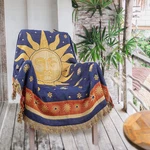 Hippie Throw Sun Moon Stars Boho Celestial Tapestry Doubl. Fixed Price $41.99.