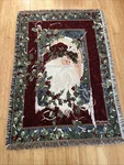 Goodwin Weavers Peggy Abrams Santa Claus Christmas Tapestry Blanket Throw. Fixed Price $10.99.