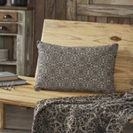 Custom House Black Tan Jacquard Pillow 14X22 Vhc Brands. Fixed Price $32.95.