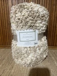 Home Classics Micro Bubble Cuddly Throw Blanket 50" X 60" Neutral Colors - New. Fixed Price $14.95.