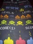 Space Invaders Video Game Pillowcase & Blanket Cover. Fixed Price $20.00.