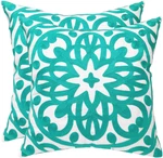 Floral Embroidered Fall Decorative Throw Pillow Cover 18"X Set Of 2, Boho Ma. Fixed Price $34.10.
