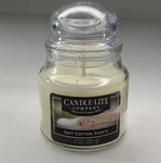 Candle-lite Mini Glass Jar Soft Cotton Sheets Long Lasting Scent White. Fixed Price $6.50.