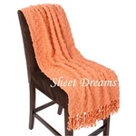 Bedford Cottage Kennebunk Home Rockaway Coral Pom Throw Blanket New. Fixed Price $64.95.