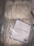De Moocci Faux Fur Supersoft Fuzzy Light Weight 50" 60" Throw Still In Plastic. Fixed Price $40.00.