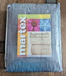 Martex Fleece Blanket King Size Super Soft Warm Throw Smoked Pearl Bed Nwt. Fixed Price $24.48.