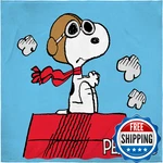 Intimo Peanuts Snoopy The Flying Ace And Red Baron Dogfight Fleece Plush. Fixed Price $54.29.