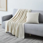 , Inc. Taupe Throw Blanket For Couch Bed With Matching Decorative Pi.... Fixed Price $52.77.