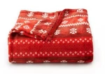 New Red Fair Isle Throw Blanket Oversize Super Soft 60X72 Christmas Holiday Fall. Fixed Price $22.99.