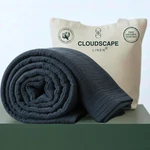 Cloudscape King Size 4 Layer Muslin Blanket, Ultra Soft Cotton, Ensign Blue. Fixed Price $132.99.
