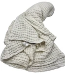 Bedsure White Waffle Weave Cooling Bamboo Cotton Textured Cozy Blanket Bedding. Fixed Price $39.99.