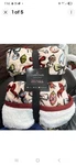 Cuddl Duds Cozy Plush Sherpa Throw Blanket Ornaments & Bows 50X60" New. Fixed Price $30.00.