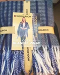 Woolrich Womans Cozy Blanket Wrap New In Package Soft Navy Plaid Great Gift Idea. Fixed Price $15.99.