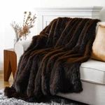 Battilo Home Luxury Brown Faux Fur Throw Blanket, Large Soft Warm Cozy Fuzzy .... Fixed Price $105.49.