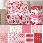 9 Pack Valentine Throw Fleece Blankets Bulk, 50" X 60" Galentine's Heart Love.... Fixed Price $106.20.