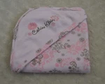 Calvin Klein Floral Baby Blanket Hooded Pink Brown Flower Security Lovey. Fixed Price $21.21.