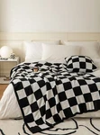 Ultra Soft Cozy Buffalo Checkerboard Grid Fluffy Microfiber Knitted Throw Bla.... Fixed Price $36.94.