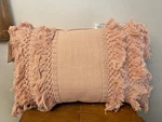 Peri Home - Fringe Decorative Pillow 12 X 18 Blush. Fixed Price $8.00.