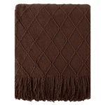Dark Brown Throw For Couch, Chocolate Knit Blankets Home De.... Fixed Price $45.25.