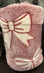 Red Bows Holiday Ribbons 5X6 Ft Oversized Throw Blanket The Big One Brand New!!. Fixed Price $24.95.