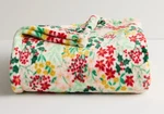The Big One Holiday Holly Poinsettia Oversized Supersoft Plush Throw Blanket. Fixed Price $16.15.