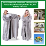 Cozy Oversized Wearable Blanket With Pocket Sleeves Unisex Comfort. Fixed Price $70.19.