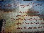 Virah Bella Thomas Kinkade The Old Rugged Cross 51"X56" Quilt Lords Prayer Throw. Fixed Price $21.60.