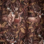 Wildlife Buck Deer Hunter's Cabin Handmade Throw Blanket 65"L X 50"W. Fixed Price $200.00.