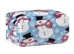 Kate Aurora Living Winter Blue Snowman Christmas Ultra Plush Throw Blanket. Fixed Price $18.99.