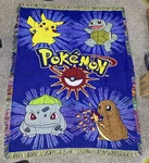 Pokemon Vtg 90S Northwest Company Acrylic Throw Blanket 56X46 Made Usa Excellent. Fixed Price $89.99.