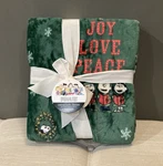 Snoopy Peanuts Berkshire Blanket Christmas Caroling 60X70 Plush Throw. Fixed Price $100.00.