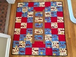 Handmade Firefighter Truck Dalmation Dog Childs Quilt Throw 48"X53" Fireman. Fixed Price $29.99.