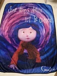Rare Coraline Fleece Throw Blanket 2021 Surreal Entertainment Laika Movie Read. Fixed Price $25.00.