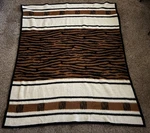 Biederlack Throw Blanket Tiger Stripes Animal Print 53X63 Acrylic Reversible Us. Fixed Price $30.00.