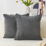 Boho Covers With Pom-pom Throw Pillows For Bed Living Room Couch Cordu.... Fixed Price $21.90.