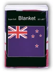 Zealand Flag Fleece Blanket *new* 50"X60" Travel Throw Cover All Blacks. Fixed Price $19.99.
