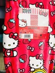 Sanrio Hello Kitty Silk Touch Throw 50IN. X 70IN./127CM. Bows & Strawberries. Fixed Price $45.00.