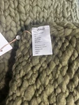 Nwt Quince Chunky Hand Knit Wool Throw 50 X 60 Olive Blanket Boho Msrp $129.90. Fixed Price $69.99.
