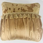 Bronze Tassel Accent Throw Velour Satin Layered Fancy Formal Parlor 17. Fixed Price $19.54.