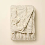Oversized Cozy Knit Throw Blanket Sour Cream - Hearth & Hand With. Fixed Price $20.39.