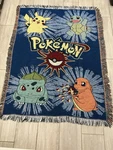 Rare Vintage Pok Mon Throw, Blanket Tapestry 90S The Northwest Company Nintendo. Fixed Price $63.99.