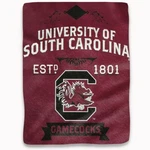 South Carolina Gamecocks 1801 Northwest Royal Plush Raschel Throw 50 X 60. Fixed Price $44.88.