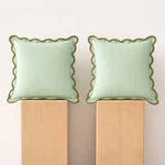 Folkulture Throw Pillow Covers 18X18 Set 18" (pack Of 2), Forest Sage. Fixed Price $35.35.