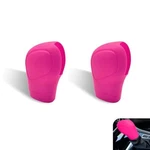Mly 2 Pcs Pink Gear Shift Cover, Flexible Silicone Anti-slip Knob. Fixed Price $13.12.