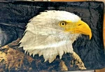 Bald Eagle Fleece Throw Blanket Incredibly Soft Warm 50"X70. Fixed Price $26.00.