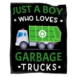 Garbage Trucks Blanket, 40X50, Just Boy Who Loves, Flannel Fleece Throw. Fixed Price $29.29.