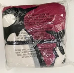 Vera Bradley Throw Blanket Playful Penguins Cabernet 80" X 50" Soft 12408-Q38. Fixed Price $42.97.